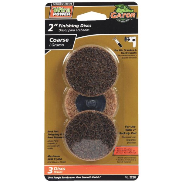 Gator Surface 2 In. Coarse Finishing Surface Conditioning Sanding Disc (3-Pack) Fashion