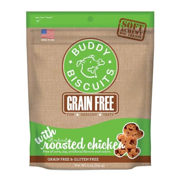 Cloud Star Buddy Biscuits Grain Free Soft and Chewy Roasted Chicken Dog Treats Online Sale