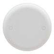 Thomas & Betts Carlon Ceiling Fan Box Cover, Round, Blank, 4-Inch Diameter, White Sale