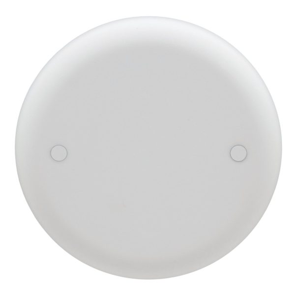 Thomas & Betts Carlon Ceiling Fan Box Cover, Round, Blank, 4-Inch Diameter, White Sale