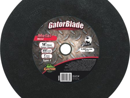 Gator Blade Type 1 12 In. x 3 32 In. x 1 In. Metal Cut-Off Wheel Online now