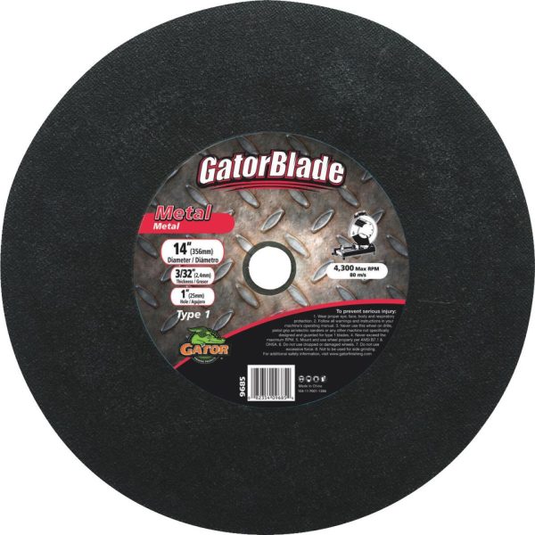 Gator Blade Type 1 12 In. x 3 32 In. x 1 In. Metal Cut-Off Wheel Online now