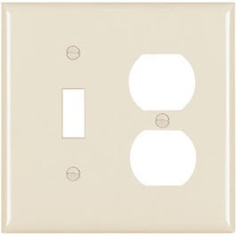 Almond 1-Toggle Opening & 1-Duplex Nylon Wall Plate Supply