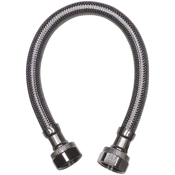 B&K 1 2 In. F X 1 2 In. F X 20 In. L Stainless Steel Faucet Connector For Sale