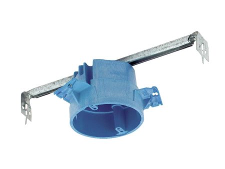 Carlon SuperBlue 50 Lb. Rating Bracket Thermoplastic Molded Ceiling Box Fashion