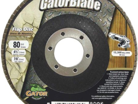 Gator Blade 4-1 2 In. 80-Grit Type 29 Angle Grinder Flap Disc Cheap