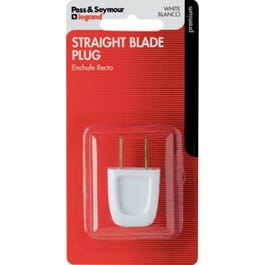 Installation Plug, Non-Polarized, White, 18-2, 6-Amp Supply