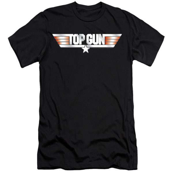 TOP GUN : LOGO PREMIUM CANVAS ADULT SLIM FIT T-SHIRT 30\1 BLACK SM For Sale