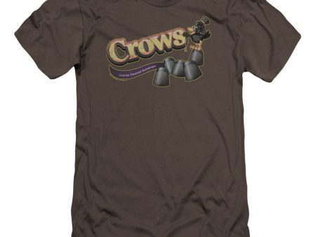 TOOTSIE ROLL : CROWS PREMIUM CANVAS ADULT SLIM FIT T-SHIRT 30\1 CHARCOAL 2X on Sale