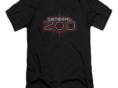 SUPERMAN : ZOD LOGO PREMIUM CANVAS ADULT SLIM FIT T-SHIRT 30\1 BLACK SM Online Sale