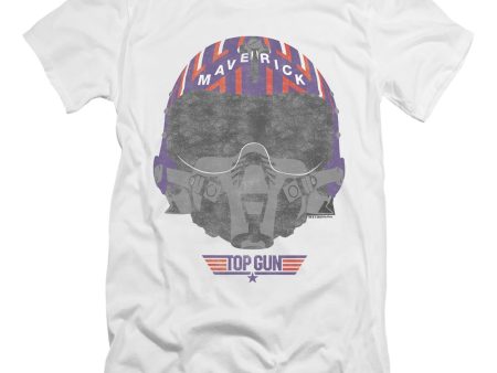 TOP GUN : HELMET PREMIUM CANVAS ADULT SLIM FIT T-SHIRT 30\1 White LG For Discount