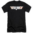 TOP GUN : LOGO PREMIUM CANVAS ADULT SLIM FIT T-SHIRT 30\1 BLACK 2X Discount