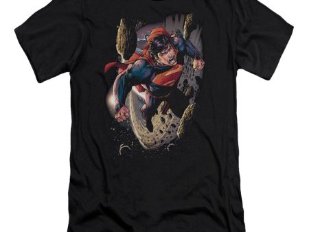 SUPERMAN : ORBIT PREMIUM CANVAS ADULT SLIM FIT T-SHIRT 30\1 BLACK SM Sale