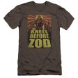 SUPERMAN : ZOD POSTER PREMIUM CANVAS ADULT SLIM FIT T-SHIRT 30\1 CHARCOAL LG Online Hot Sale