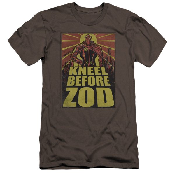 SUPERMAN : ZOD POSTER PREMIUM CANVAS ADULT SLIM FIT T-SHIRT 30\1 CHARCOAL LG Online Hot Sale