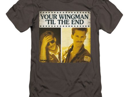 TOP GUN : TIL THE END PREMIUM CANVAS ADULT SLIM FIT T-SHIRT 30\1 CHARCOAL XL Fashion