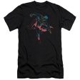 SUPERMAN : NEON SUPERMAN PREMIUM CANVAS ADULT SLIM FIT T-SHIRT 30\1 BLACK SM Supply