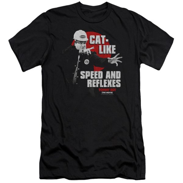 TOMMY BOY : CAT LIKE PREMIUM CANVAS ADULT SLIM FIT T-SHIRT 30\1 BLACK SM Hot on Sale