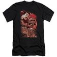 SUPERMAN : SUPES VS DARKSEID PREMIUM CANVAS ADULT SLIM FIT T-SHIRT 30\1 BLACK XL on Sale