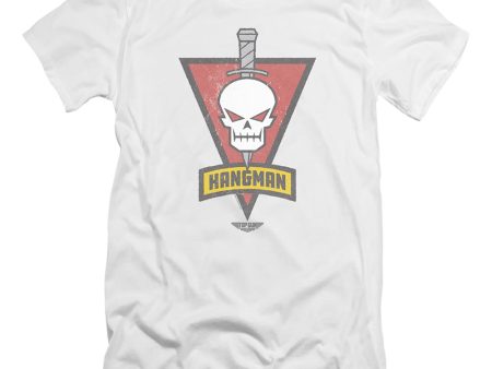 TOP GUN : MAVERICK : HANGMAN CALL SIGN  PREMIUM CANVAS ADULT SLIM FIT T-SHIRT 30\1 White LG Online Hot Sale