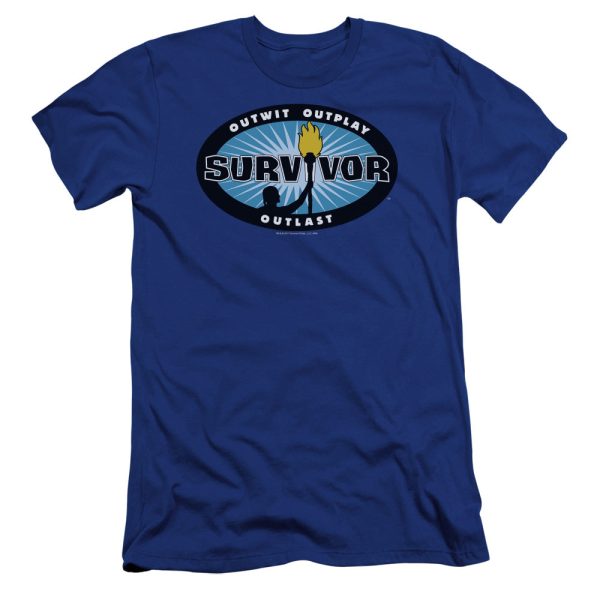 SURVIVOR : BLUE BURST PREMIUM CANVAS ADULT SLIM FIT T-SHIRT 30\1 ROYAL BLUE XL Discount