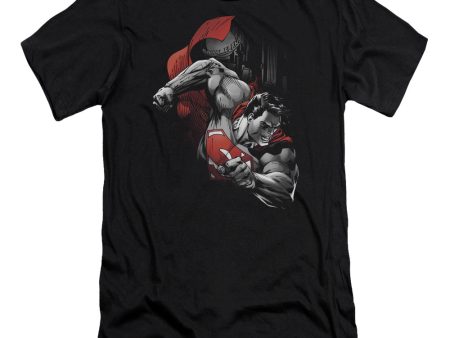 SUPERMAN : MY CITY PREMIUM CANVAS ADULT SLIM FIT T-SHIRT 30\1 BLACK XL on Sale