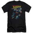 SUPERMAN : THROUGH THE RUBBLE PREMIUM CANVAS ADULT SLIM FIT T-SHIRT 30\1 BLACK 2X Sale