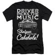 SUPERNATURAL : DRIVER PICKS MUSIC  PREMIUM CANVAS ADULT SLIM FIT T-SHIRT 30\1 Black SM Sale