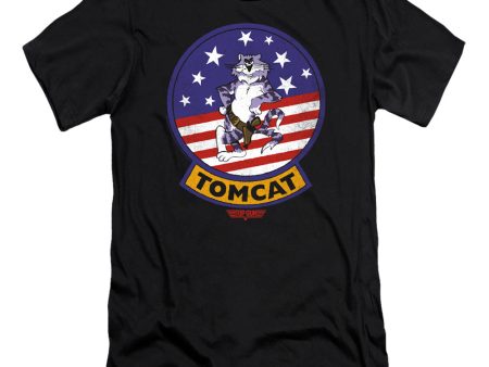 TOP GUN : TOMCAT SIGIL  PREMIUM CANVAS ADULT SLIM FIT T-SHIRT 30\1 Black SM Cheap