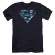 SUPERMAN : WATER SHIELD PREMIUM CANVAS ADULT SLIM FIT T-SHIRT 30\1 NAVY LG Online Hot Sale