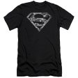 SUPERMAN : URBAN CAMO SHIELD PREMIUM CANVAS ADULT SLIM FIT T-SHIRT 30\1 BLACK 2X Online Hot Sale