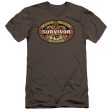 SURVIVOR : FIJI PREMIUM CANVAS ADULT SLIM FIT T-SHIRT 30\1 CHARCOAL SM Supply