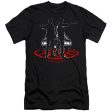 SUPERNATURAL : SILHOUETTES  PREMIUM CANVAS ADULT SLIM FIT T-SHIRT 30\1 Black SM Online Hot Sale