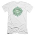 SUPERMAN : ORNATE SHIELD PREMIUM CANVAS ADULT SLIM FIT T-SHIRT 30\1 WHITE MD Online Sale