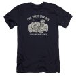 THREE STOOGES : WITHOUT CENTS PREMIUM CANVAS ADULT SLIM FIT T-SHIRT 30\1 NAVY LG Supply