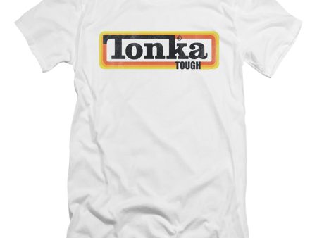 TONKA : TONKA BOXED SIGN  PREMIUM CANVAS ADULT SLIM FIT T-SHIRT 30\1 White SM Online now