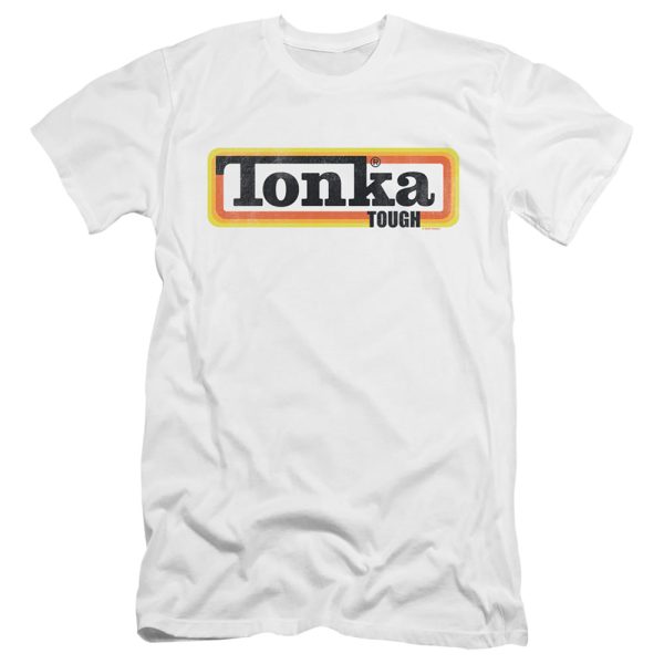 TONKA : TONKA BOXED SIGN  PREMIUM CANVAS ADULT SLIM FIT T-SHIRT 30\1 White SM Online now