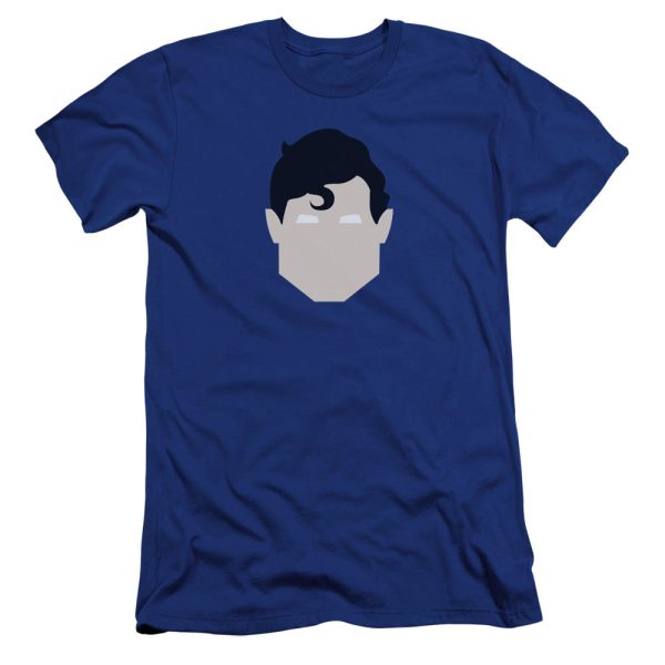 SUPERMAN : SUPES HEAD PREMIUM CANVAS ADULT SLIM FIT T-SHIRT 30\1 ROYAL BLUE MD Hot on Sale