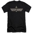 TOP GUN : MONOTONED LOGO PREMIUM CANVAS ADULT SLIM FIT T-SHIRT 30\1 Black XL Hot on Sale