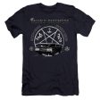 SUPERNATURAL : SAVING PEOPLE AND HUNTING  PREMIUM CANVAS ADULT SLIM FIT T-SHIRT 30\1 Navy MD Hot on Sale