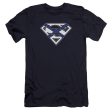 SUPERMAN : SCOTTISH SHIELD PREMIUM CANVAS ADULT SLIM FIT T-SHIRT 30\1 NAVY SM Discount