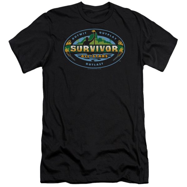 SURVIVOR : ALL STARS PREMIUM CANVAS ADULT SLIM FIT T-SHIRT 30\1 BLACK 2X Sale