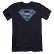 SUPERMAN : U N SHIELD PREMIUM CANVAS ADULT SLIM FIT T-SHIRT 30\1 NAVY XL Sale