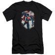 SUPERMAN : VINTAGE STEEL PREMIUM CANVAS ADULT SLIM FIT T-SHIRT 30\1 BLACK 2X Cheap