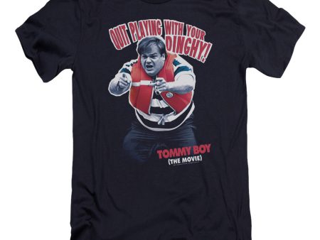 TOMMY BOY : DINGHY PREMIUM CANVAS ADULT SLIM FIT T-SHIRT 30\1 NAVY XL Online Hot Sale