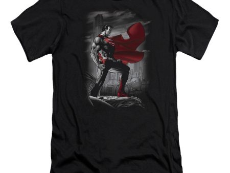 SUPERMAN : METROPOLIS GUARDIAN PREMIUM CANVAS ADULT SLIM FIT T-SHIRT 30\1 BLACK XL For Discount