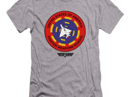 TOP GUN : FIGHTER WEAPONS SCHOOL  PREMIUM CANVAS ADULT SLIM FIT T-SHIRT 30\1 Athletic Heather XL Supply