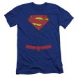 SUPERMAN : NEW 52 TORSO PREMIUM CANVAS ADULT SLIM FIT T-SHIRT 30\1 ROYAL BLUE LG Online now