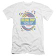 TOOTSIE ROLL : BLOW POP LABEL PREMIUM CANVAS ADULT SLIM FIT T-SHIRT 30\1 WHITE SM For Cheap