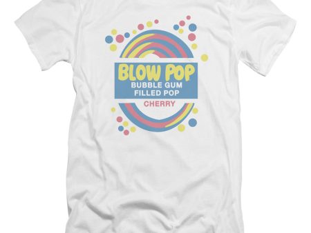 TOOTSIE ROLL : BLOW POP LABEL PREMIUM CANVAS ADULT SLIM FIT T-SHIRT 30\1 WHITE SM For Cheap